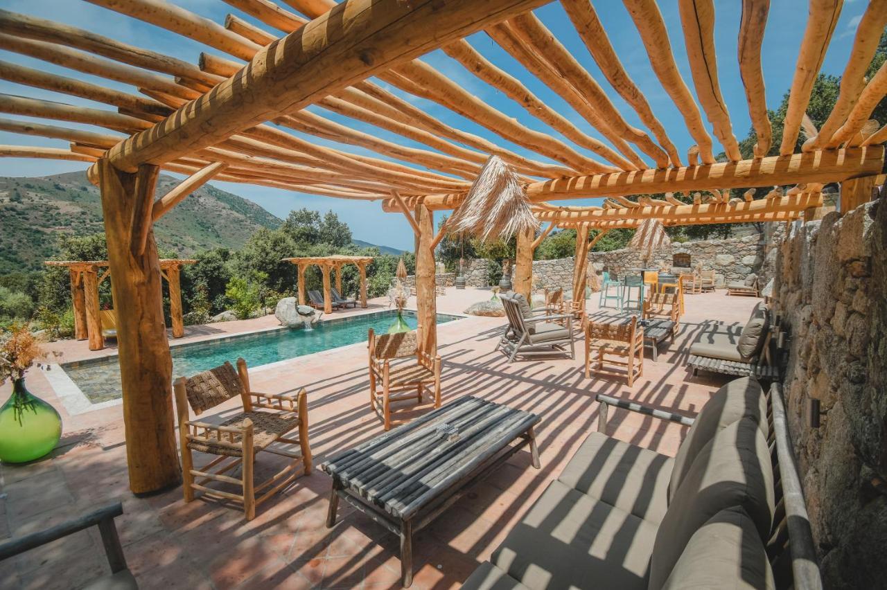 Residence De Luxe 4 Etoiles A Pietralba, 4 Logements Piscine Chauffee Balagne Exteriör bild